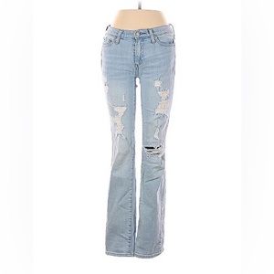 Gap Size 25 distressed light wash denim